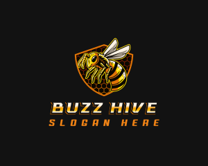 Hornet Bee Insect logo design