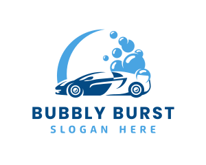 Car Wash Bubbles logo design