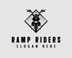 Motorbike Motorcycle Rider logo design