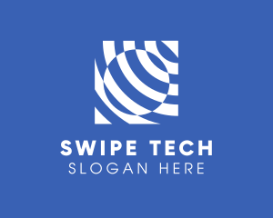 Swirl Illusion Tech logo design