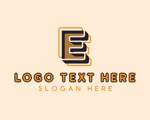 Upscale Geometric Brand Letter E logo