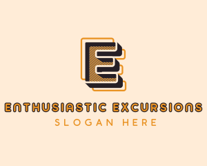 Upscale Geometric Brand Letter E logo design