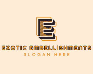 Upscale Geometric Brand Letter E logo design