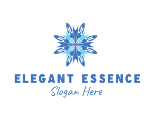 Winter Cool Snowflake Logo