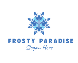 Winter Cool Snowflake logo