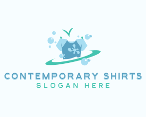 Shirt Laundry Wash logo design