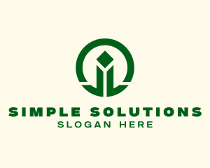 Simple Generic Pillar  logo design