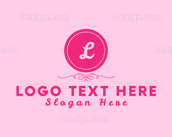 Round Cosmetic Jewelry Logo