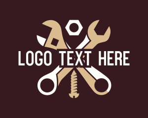 Wrench Construction Cross logo