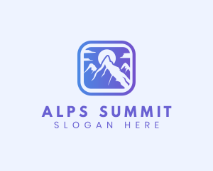 Mountain Sun Adventure logo design