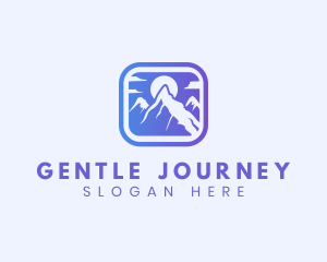 Mountain Sun Adventure logo design