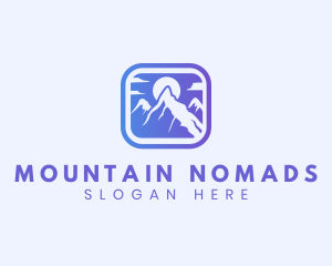 Mountain Sun Adventure logo design