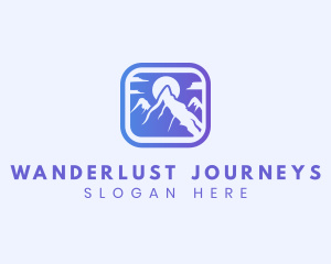 Mountain Sun Adventure logo design