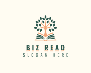 Book Tree Educational logo design