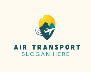 Airplane Tourism Travel logo design