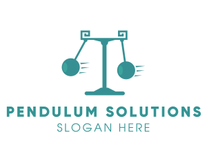 Blue Pendulum Law logo design