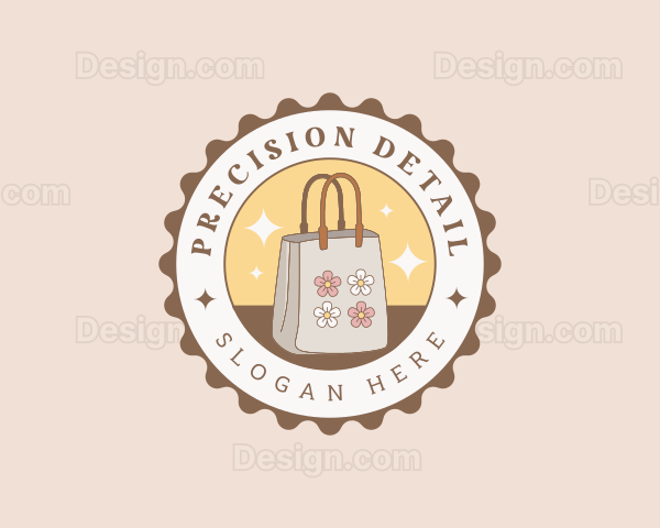 Cute Flower Tote Bag Logo