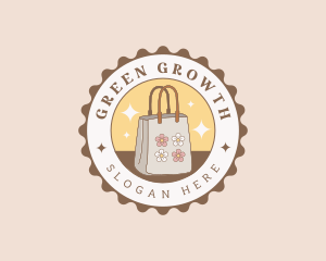 Cute Flower Tote Bag Logo