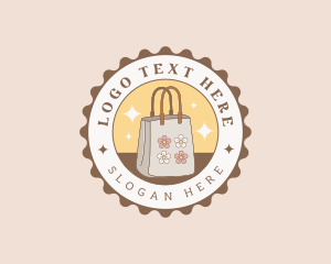 Cute Flower Tote Bag Logo