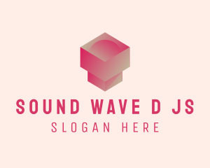 3D Geometric Pedestal  logo design