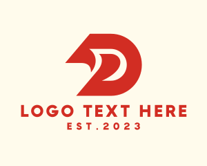 Creative Wave Letter D  logo