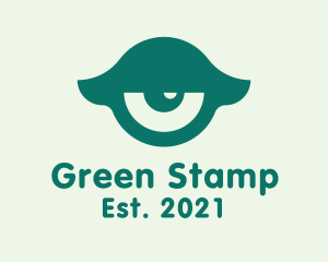 Green Sleepy Eye  logo design