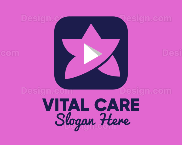 Pink Video App Logo