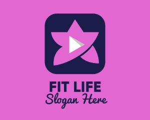 Pink Video App  Logo