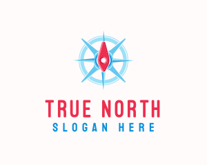 Modern Compass Navigate logo design