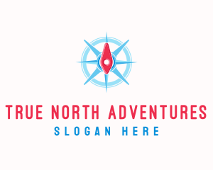 Modern Compass Navigate logo design