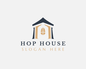 House Building Construction logo design