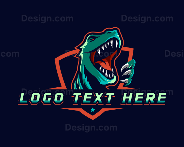 Dinosaur Gaming Beast Logo