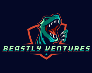 Dinosaur Gaming Beast logo design