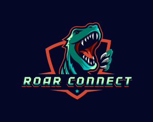 Dinosaur Gaming Beast logo design