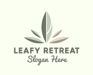 Wellness Spa Leaf  logo design