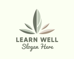 Wellness Spa Leaf  logo design