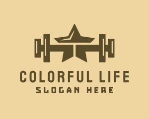 Star Barbell Fitness Gym logo design