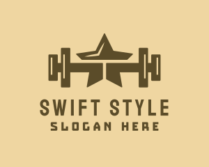 Star Barbell Fitness Gym logo design