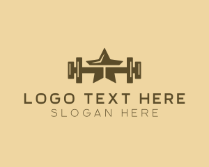 Star Barbell Fitness Gym logo design