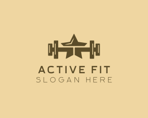 Star Barbell Fitness Gym logo design