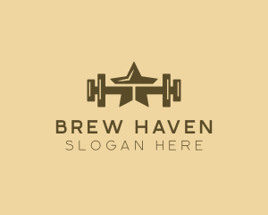 Star Barbell Fitness Gym logo design