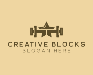 Star Barbell Fitness Gym logo design