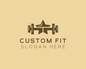 Star Barbell Fitness Gym logo design