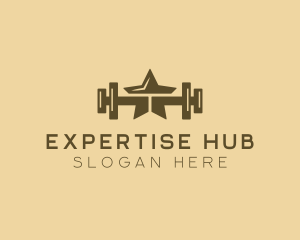 Star Barbell Fitness Gym logo design