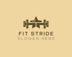 Star Barbell Fitness Gym logo design