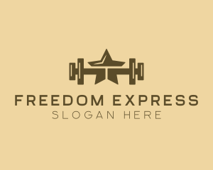 Star Barbell Fitness Gym logo design