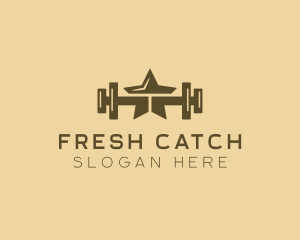 Star Barbell Fitness Gym logo design