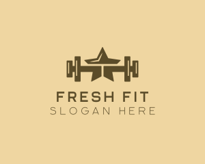 Star Barbell Fitness Gym logo design