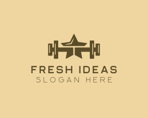 Star Barbell Fitness Gym logo design