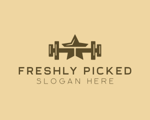 Star Barbell Fitness Gym logo design